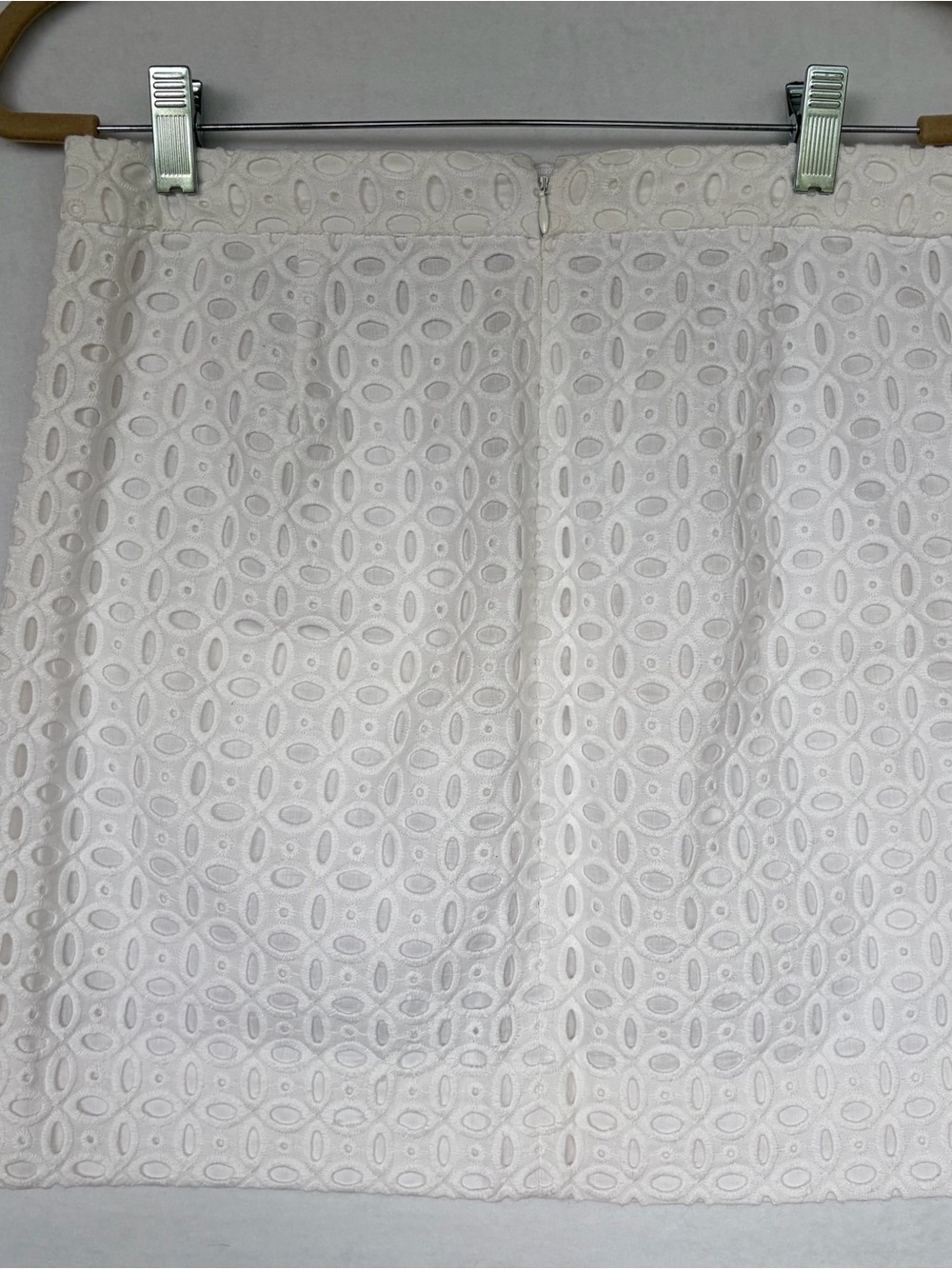 J. Crew Preppy Coquette White Eyelet Mini Skirt